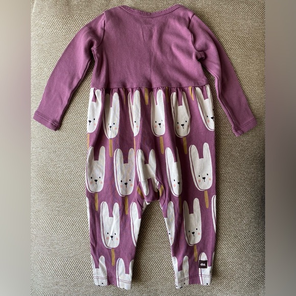 Baby Girls Tea Brand Long Sleeve One Piece with Snap Leg Closure. Sz. 3-6 Months - Picture 6 of 6